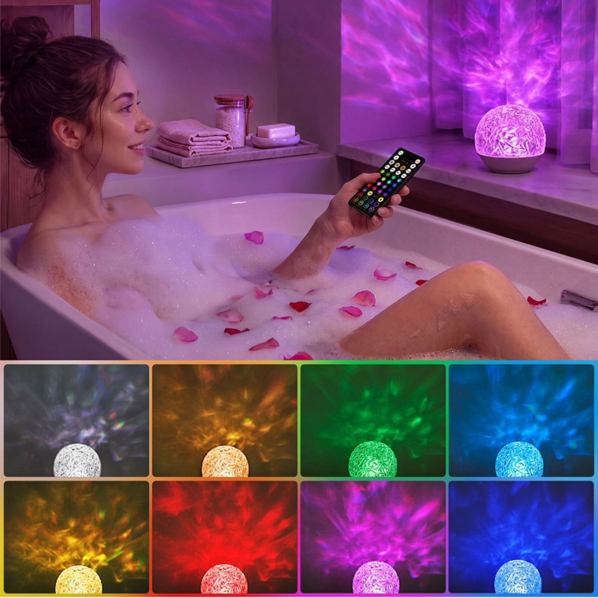 EZVALO Spa-Like RGB Shower Lamp