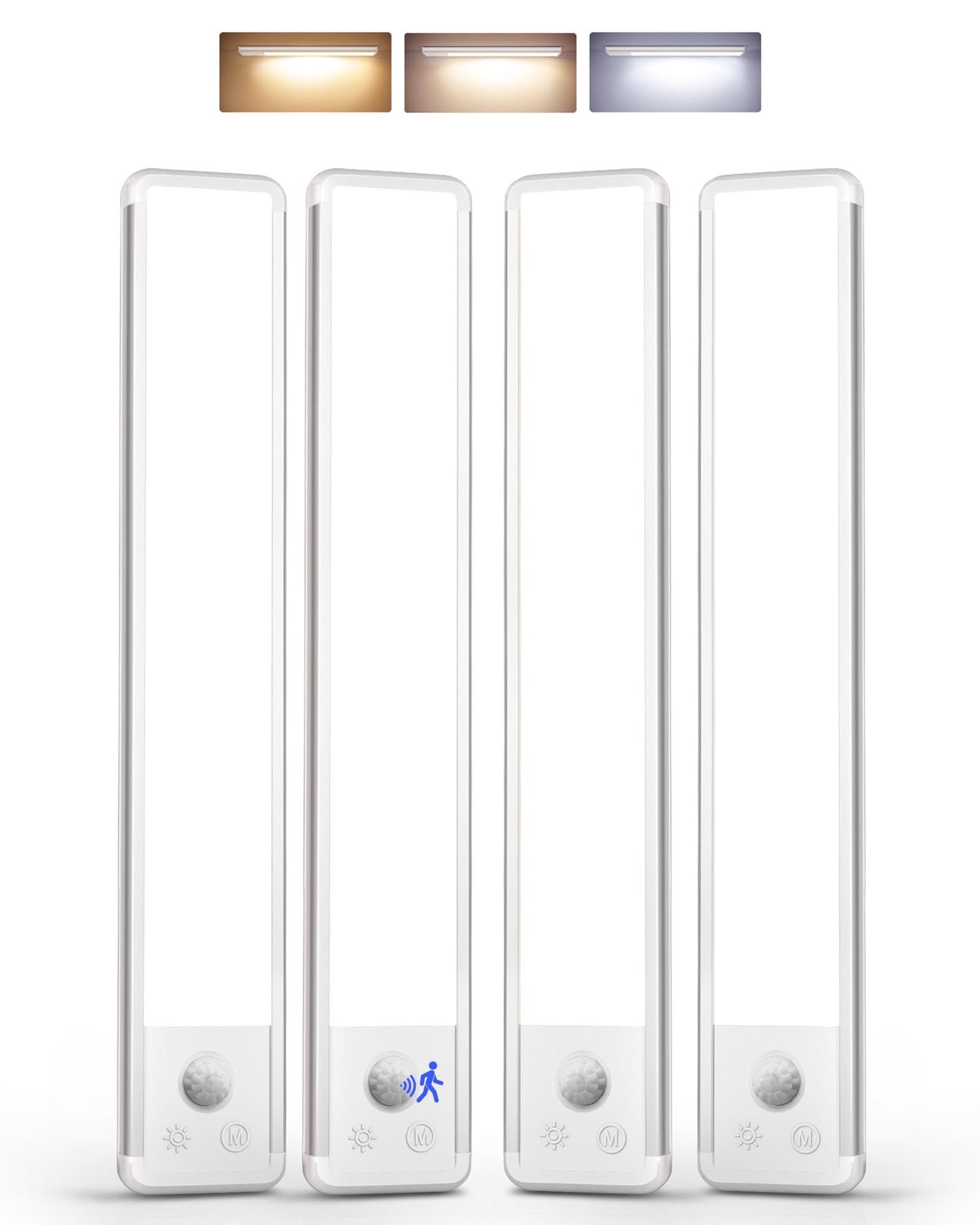 WIRELESS LED MOTION SENSOR NIGHT LIGHT FOR INDOOR BEDROOM - 11.8