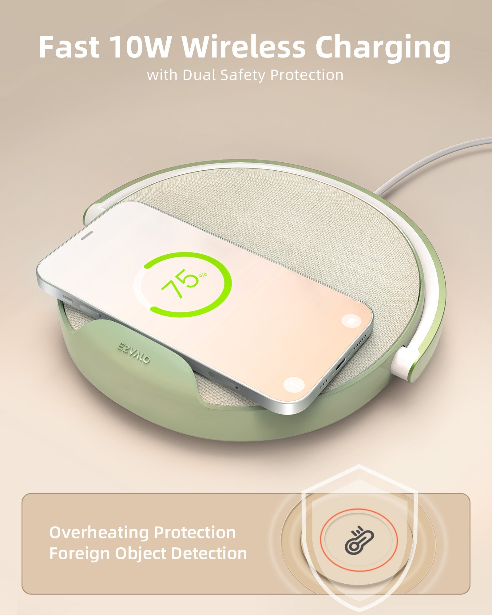 EZVALO 4 in 1 Portable Bedside Lamp Bluetooth Speaker - EZVALO