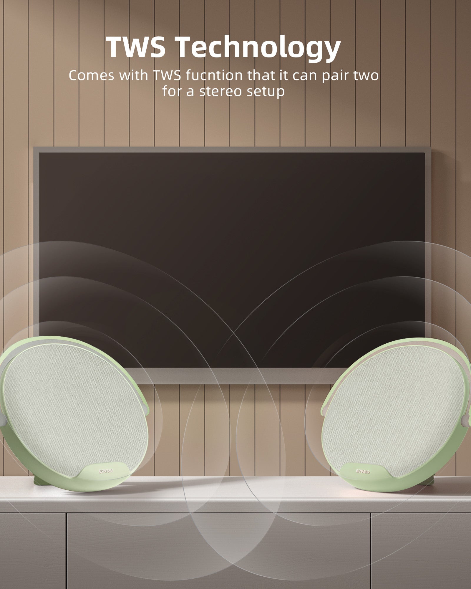 EZVALO 4 in 1 Portable Bedside Lamp Bluetooth Speaker - EZVALO