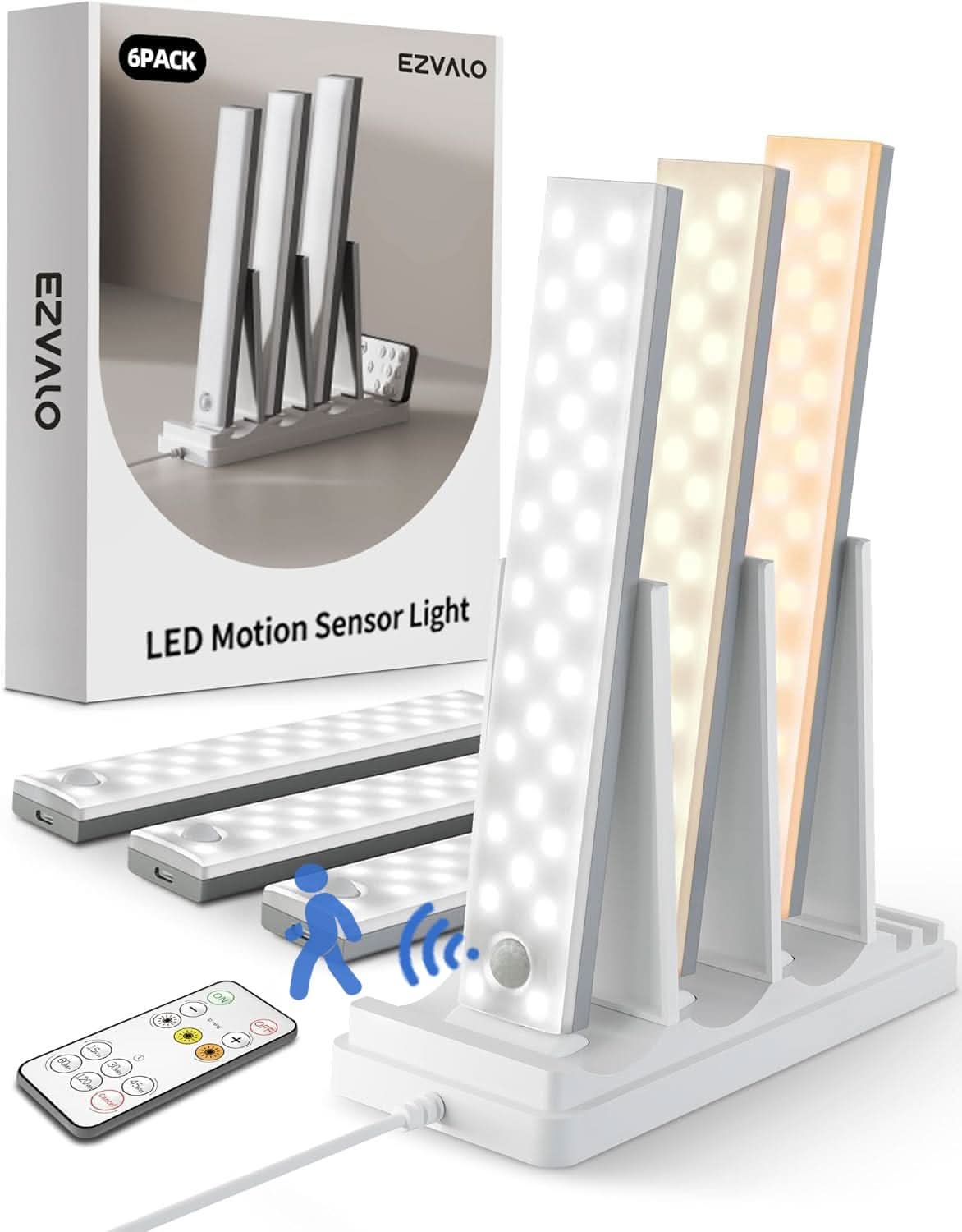 EZVALO Under Cabinet Lights Wireless Rechargeable
