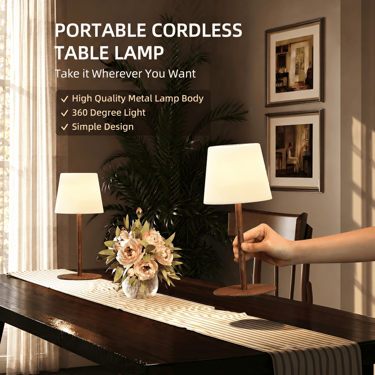 EZVALO EZL34 Cordless Table Lamp - EZVALO