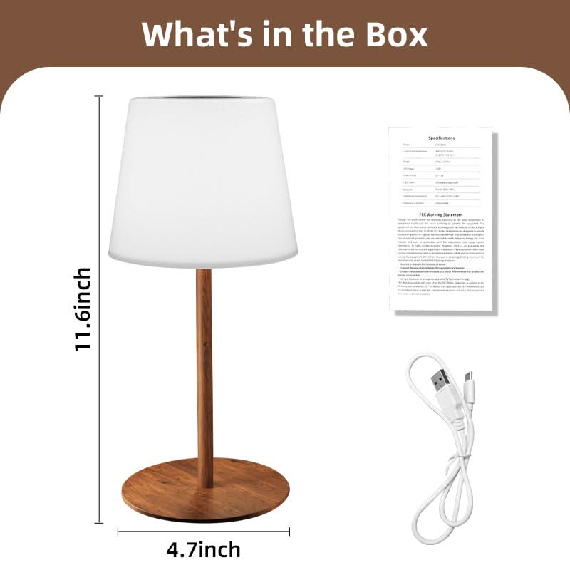 EZVALO Outdoor Battery Operated Cordless Table Lamp Waterproof - EZVALO