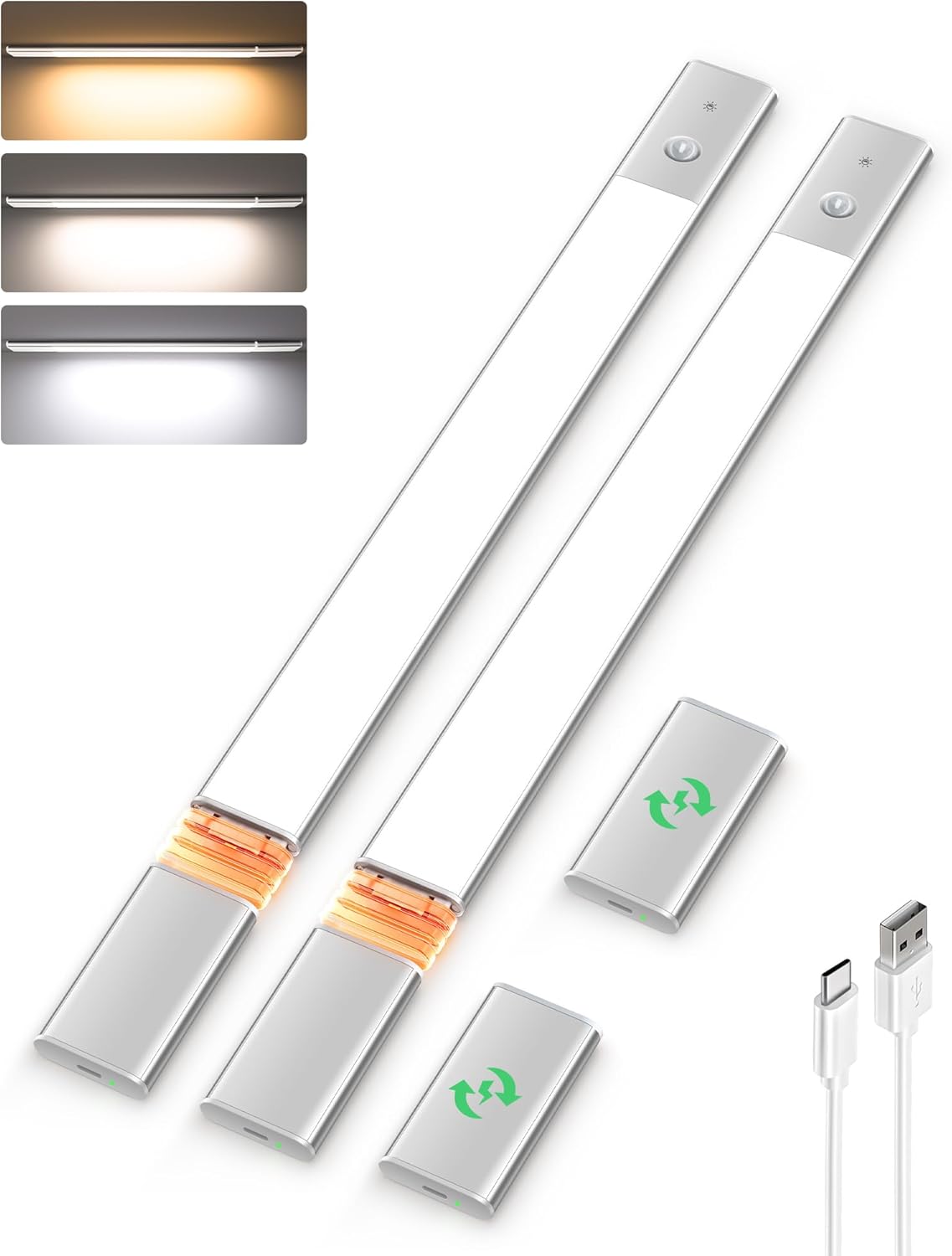 EZVALO Rechargeable LED Motion Sensor Cabinet Light