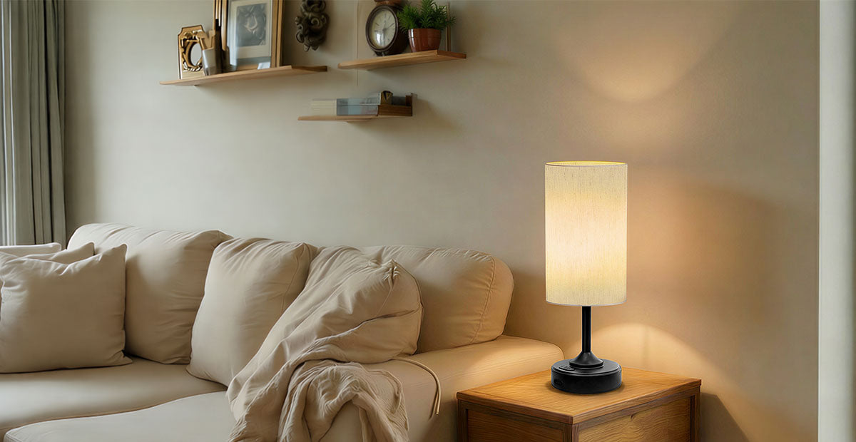 Brings a relaxing, gentle glow to your living space for reading or unwinding.