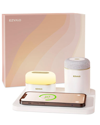 EZVALO EzFlex E 3-in-1 gift box with Wireless Phone Charger & LED Nigh