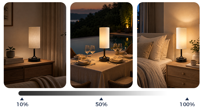 Soft Ambient Lighting, Not Harsh Brightness