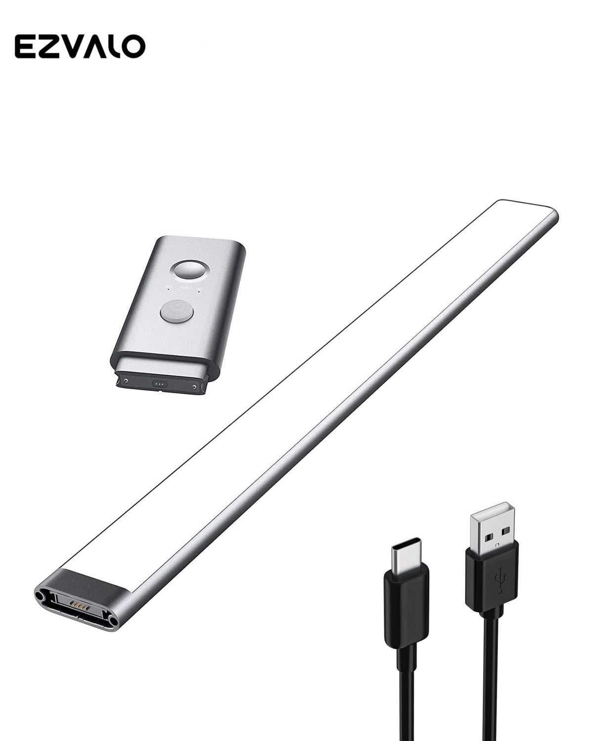 EZVALO EzLumi Bar Plus Rechargeable Motion Sensor Light (2 Color Temperature) - 18" Aluminum