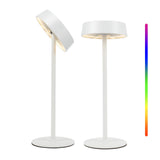 Cordless Lamp, Rechargeable Table Lamp, Battery Operated, RGB Dimmable Touch Control, 3 Color Temperatures, LED Memory Function, Portable Outdoor Waterproof Desk Lamp, Restaurant Dining Patio Kitchen - EZVALO