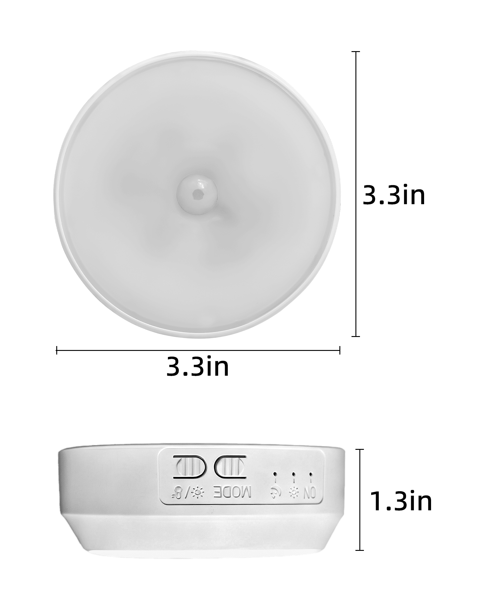 EZVALO 4 Pack Motion Sensor Closet Lights, 1200mAh USB - C Rechargeable LED Puck Lights, Under Cabinet Lights, Night Lights, Dimmable, 3 Color Temps, Magnetic, Stick - On for Closet, Stairs, Cabinets - EZVALO