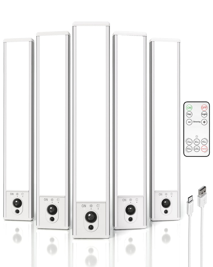 Five EVZALO under cabinet LED lights with remote