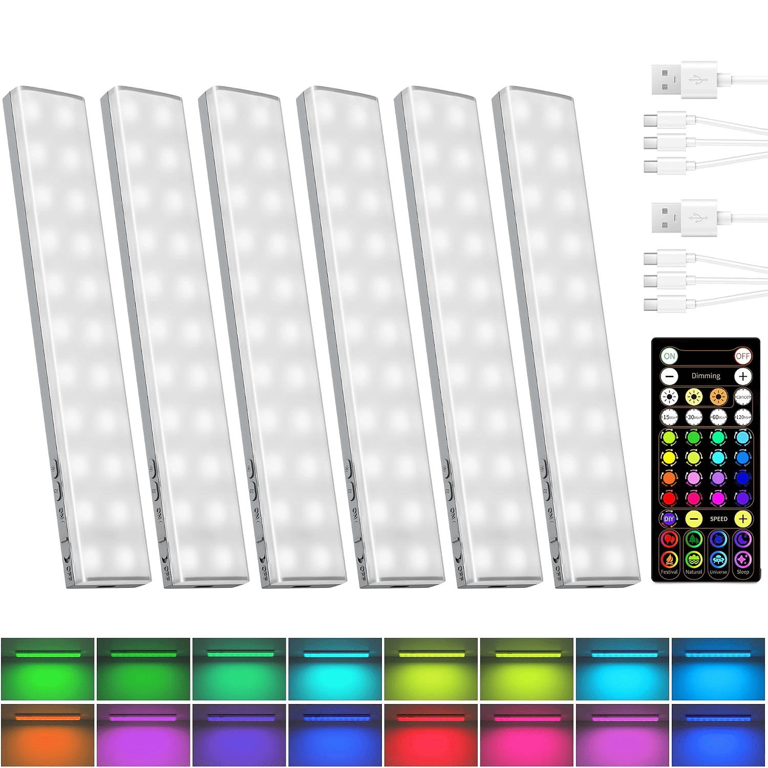 EZVALO ALICE 80 RGB Rechargeable Under Cabinet Light - EZVALO