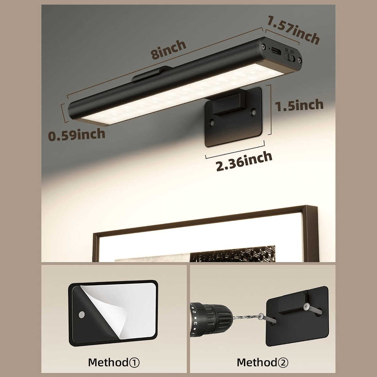 EZVALO EZPL01 Picture Light - EZVALO
