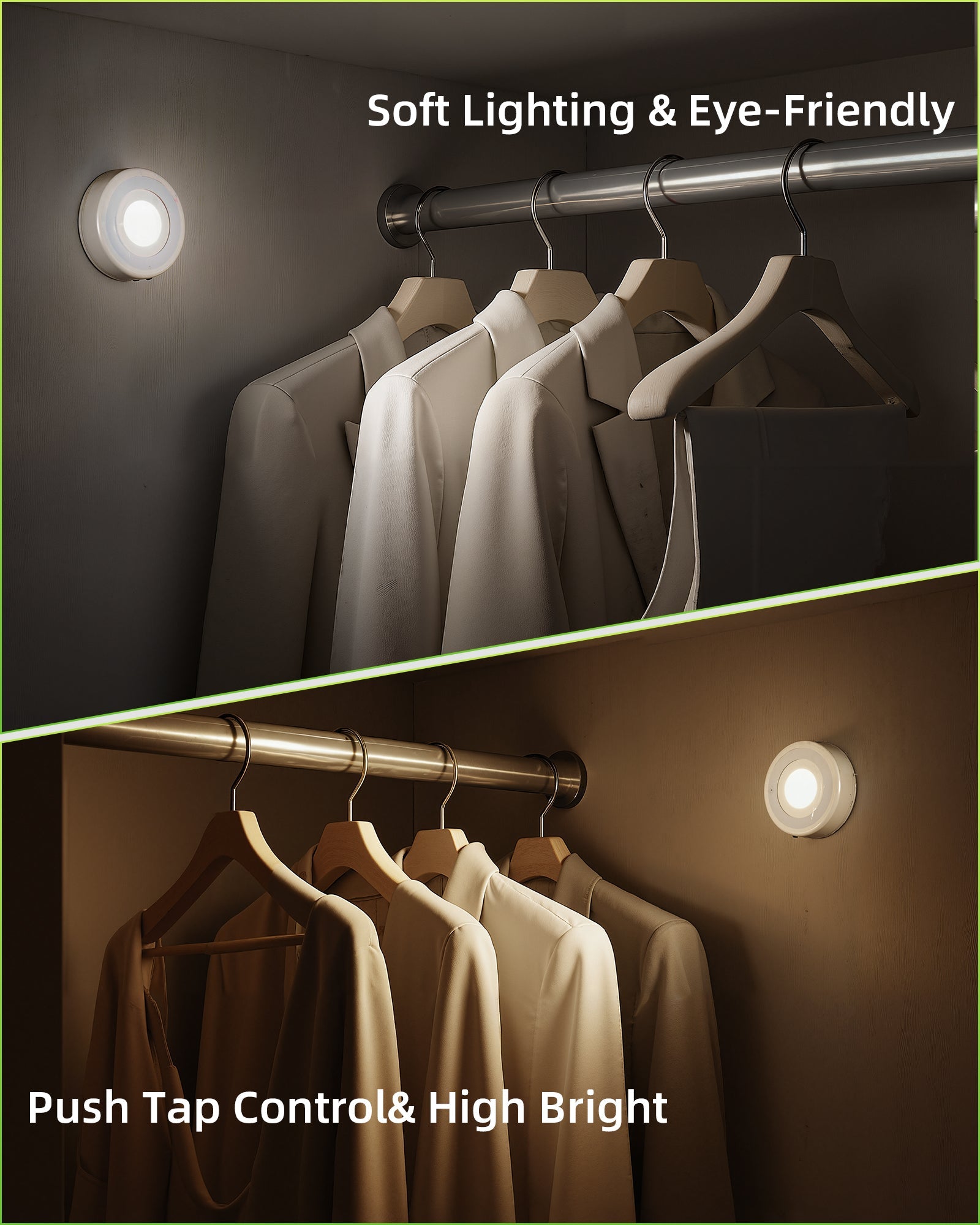 WIRELESS LED MOTION SENSOR NIGHT LIGHT FOR INDOOR BEDROOM - 11.8
