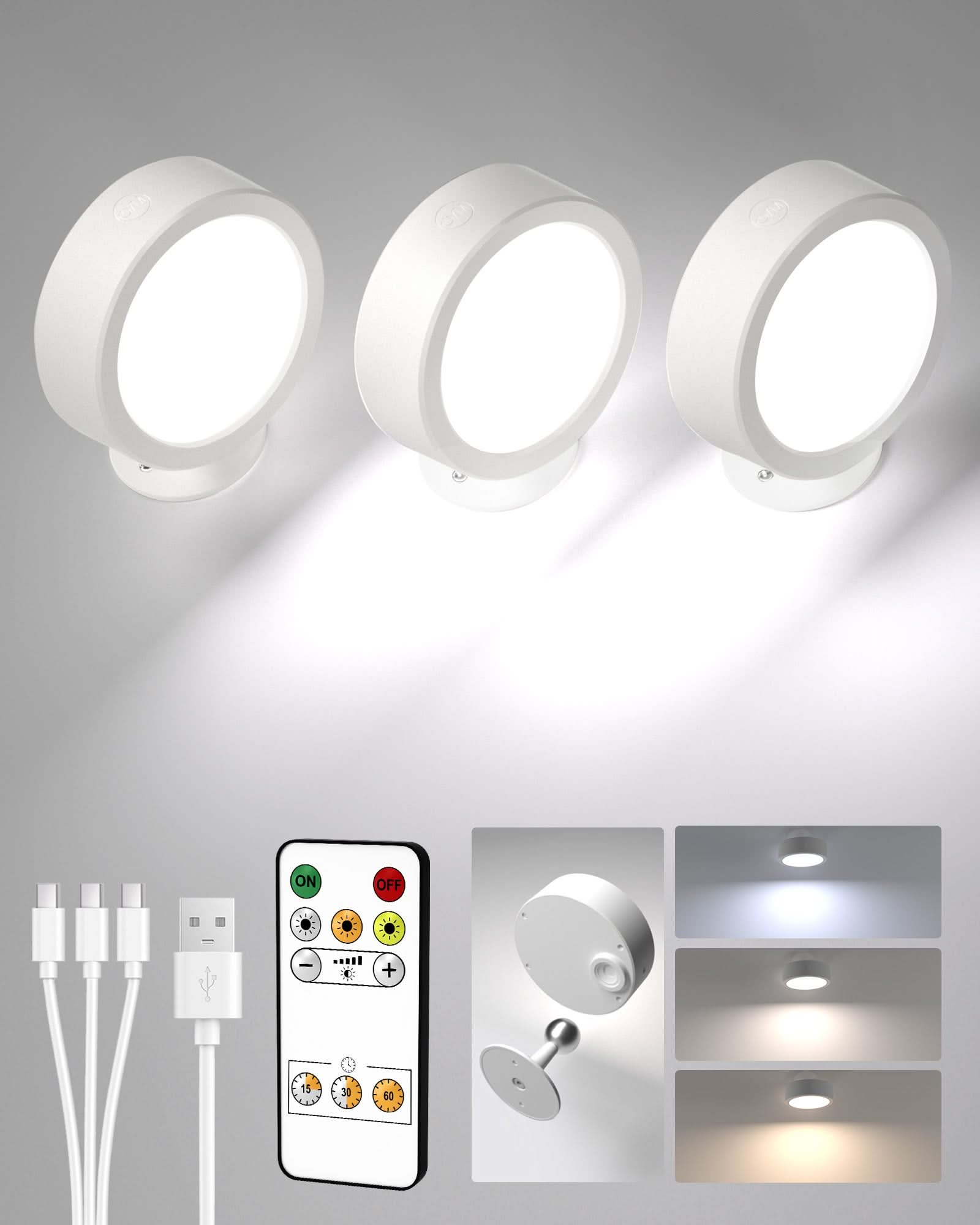 EZVALO LED Wall Mounted Lights 3 - pack*10 - EZVALO