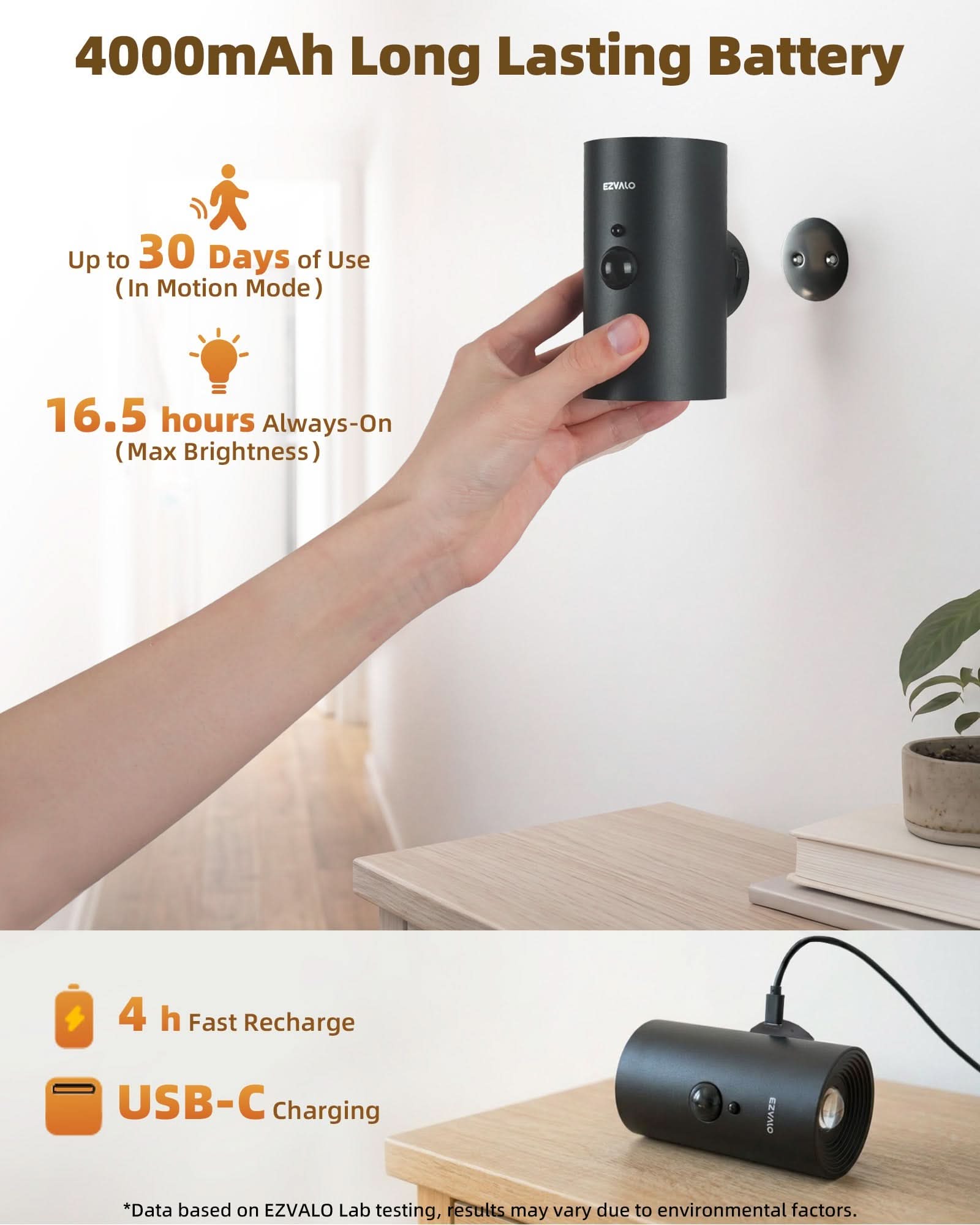 EZVALO WL10 Motion Sensor Wall Light