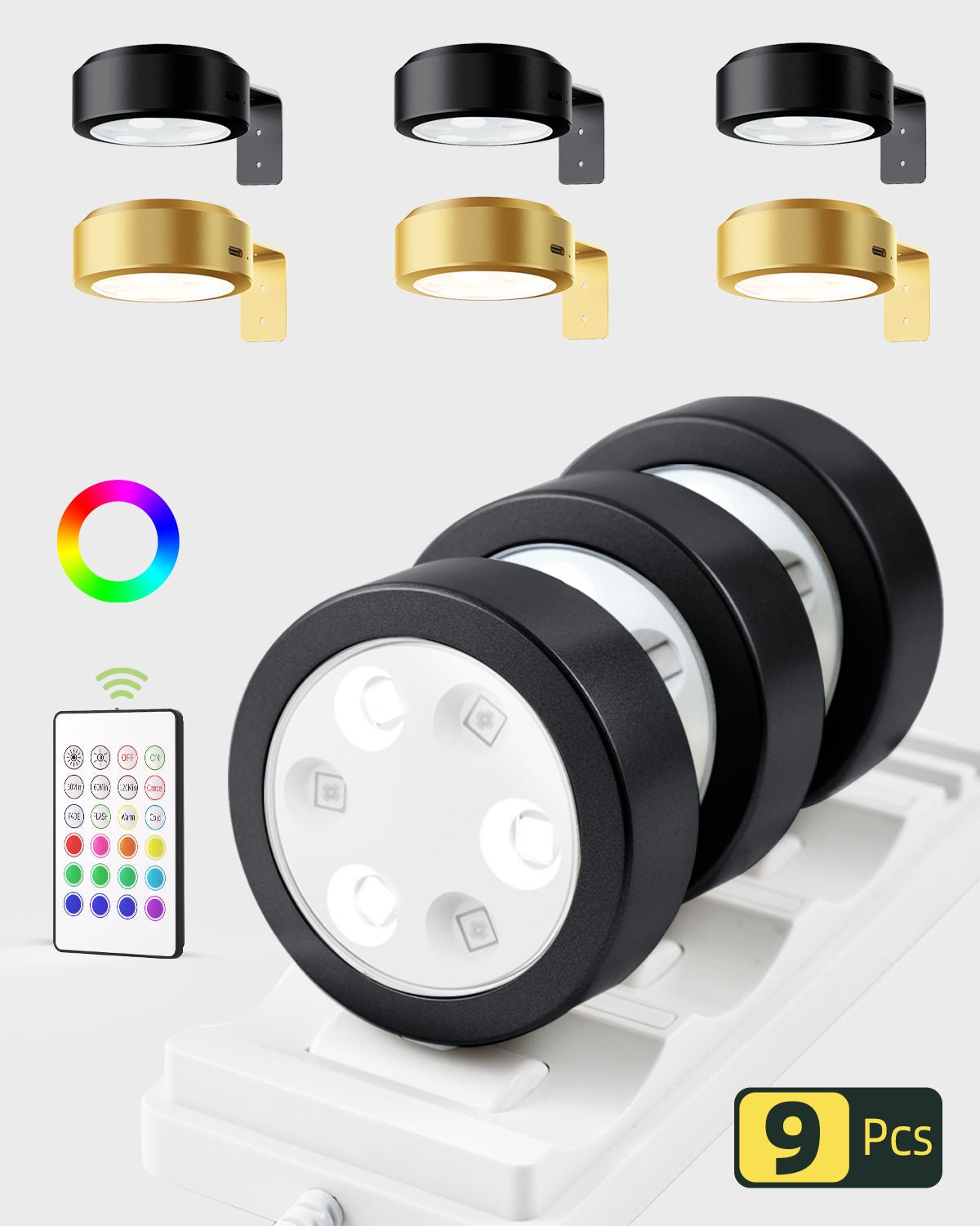 EZVALO RGB Picture Lights for Wall with Charging Station - EZVALO
