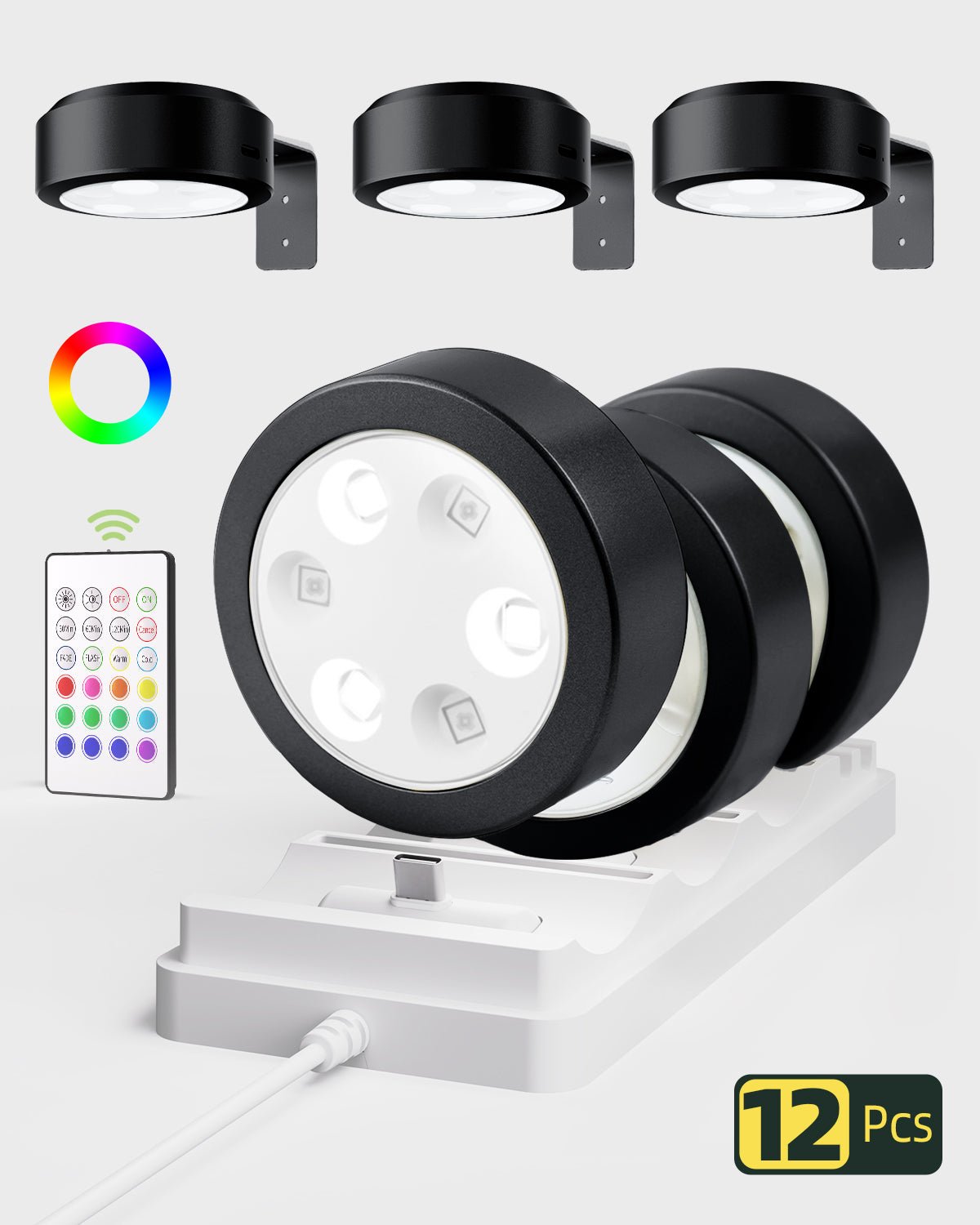 EZVALO RGB Picture Lights for Wall with Charging Station - EZVALO