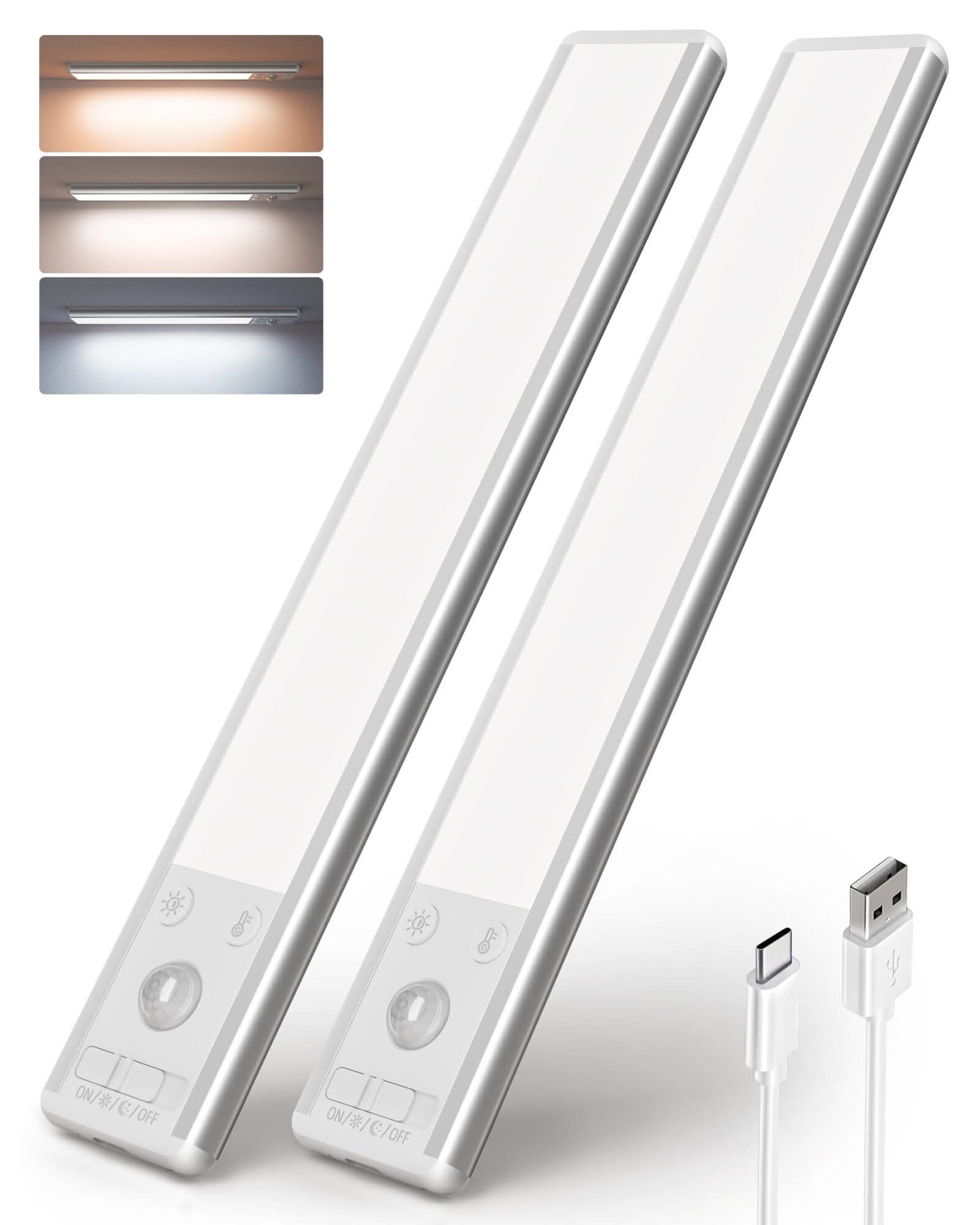 EZVALO Under Cabinet Lights 1900mAh Rechargeable (2 Pack)*10 - EZVALO