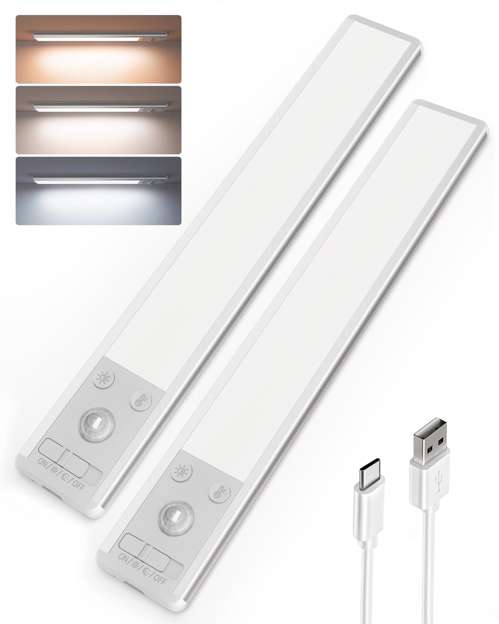 EZVALO Under Cabinet Lights 1900mAh Rechargeable (2 Pack)*10 - EZVALO