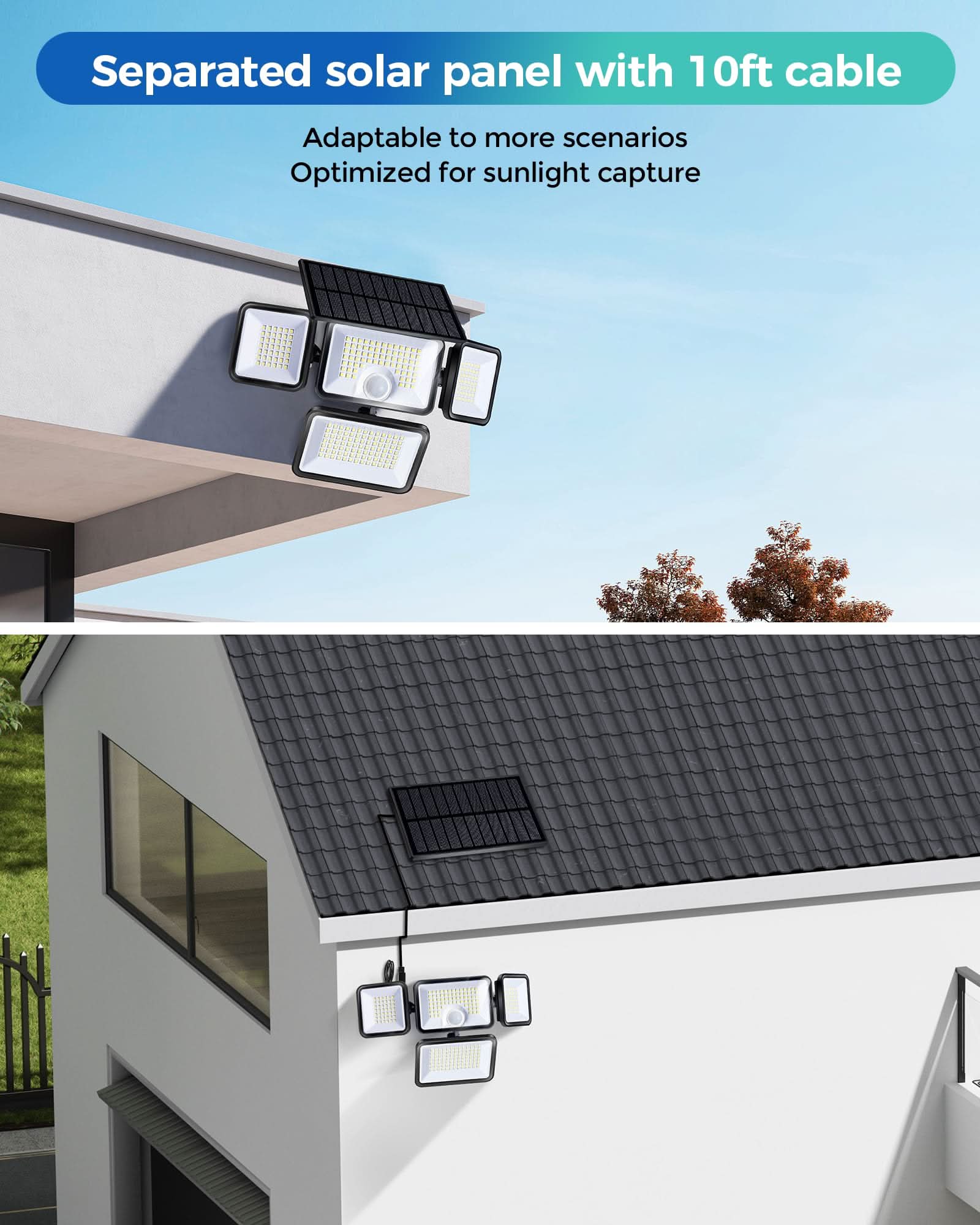 Waterproof Solar Outdoor Lights for Yard - EZVALO