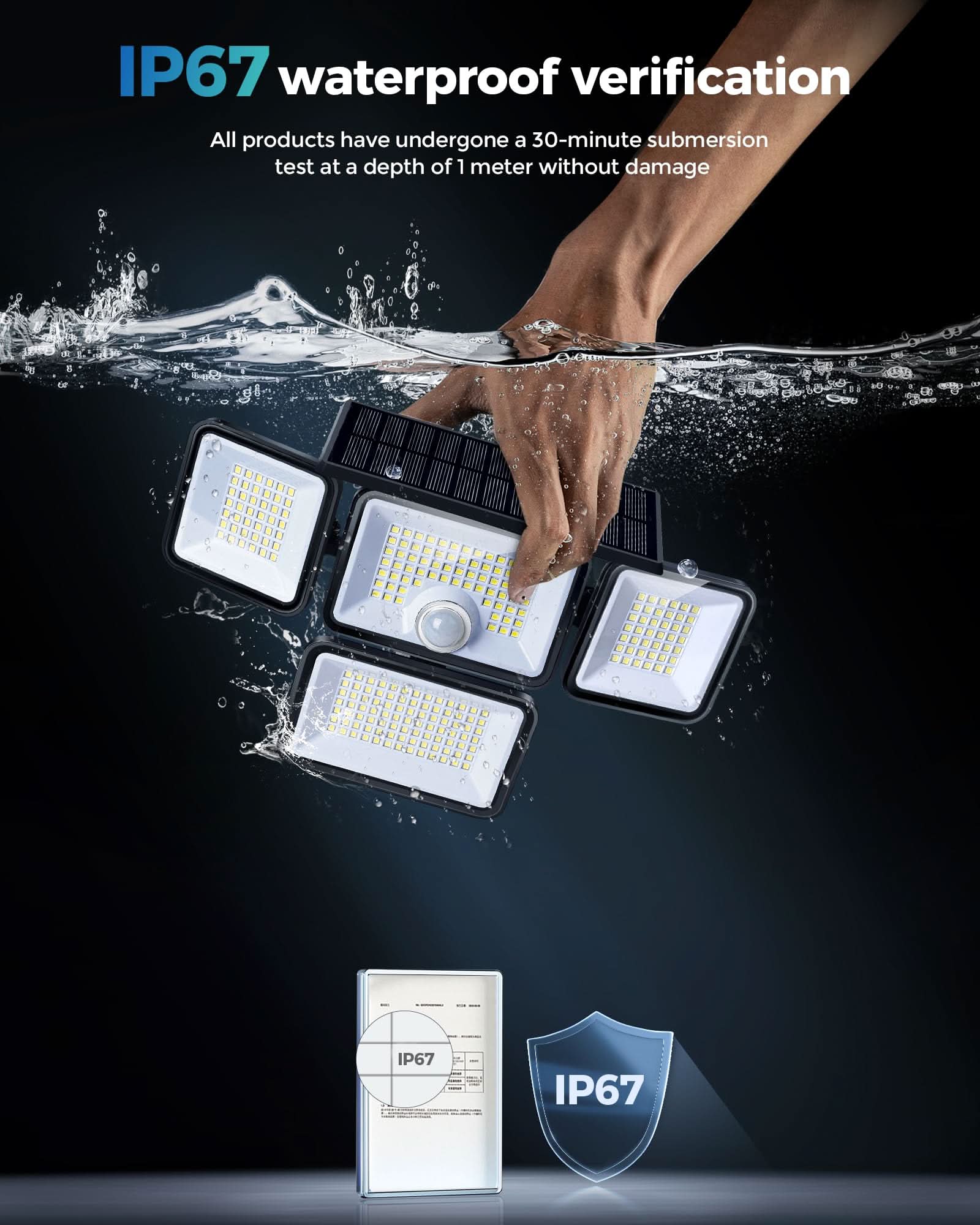 Waterproof Solar Outdoor Lights for Yard - EZVALO