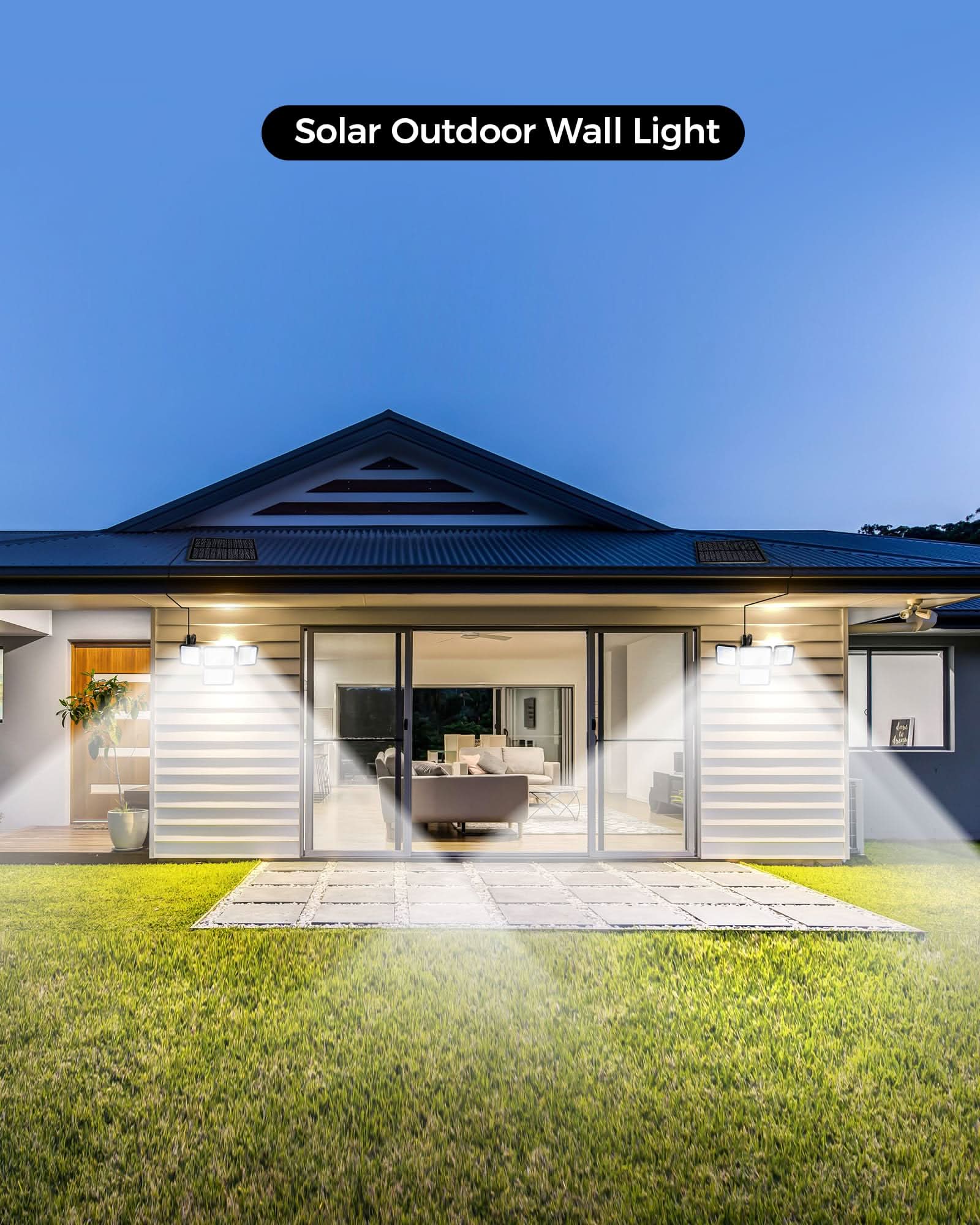 Waterproof Solar Outdoor Lights for Yard - EZVALO