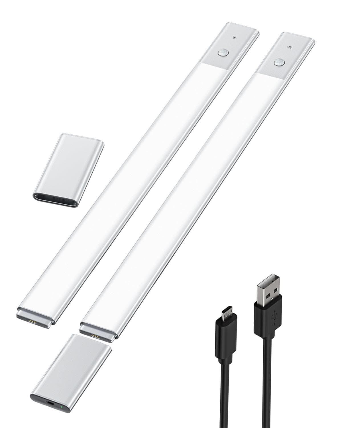 EZVALO EzLumiBar Air Rechargeable Motion Sensor Cabinet Light 5000K- 20.5 "Aluminum