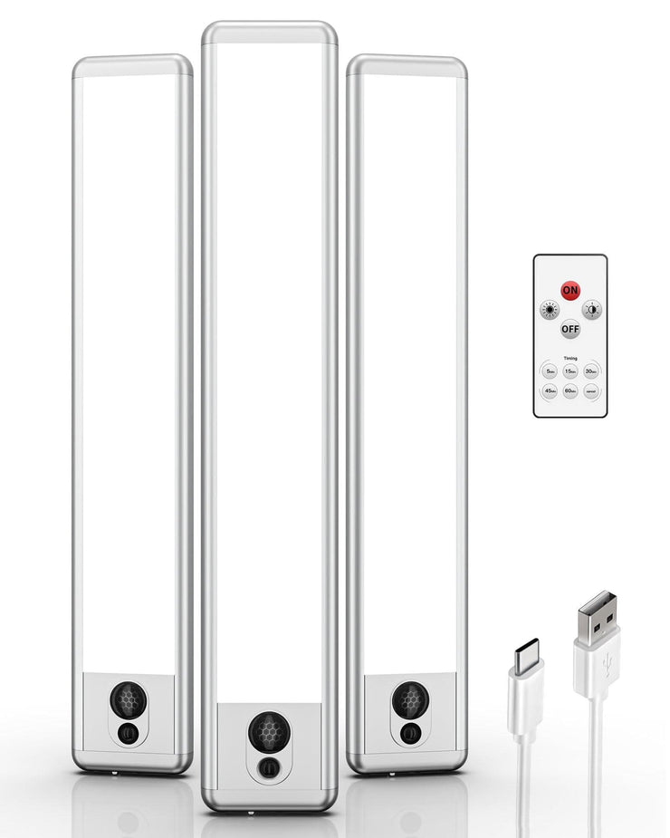 EZVALO EzLumiBar Lite+ UC Lights Wireless LED Closet Light, Motion Sensor, 5300K Dimmable Remote