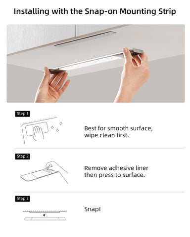 EZVALO EzLumiBar Air Rechargeable Motion Sensor Cabinet Light 5000K - 15.74